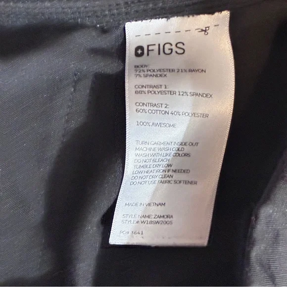 Figs Black Zamora Jogger Pants XS - Picture 6 of 7